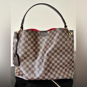 Louis Vuitton Graceful MM Damier Ebene Tote (2021, Excellent Condition)